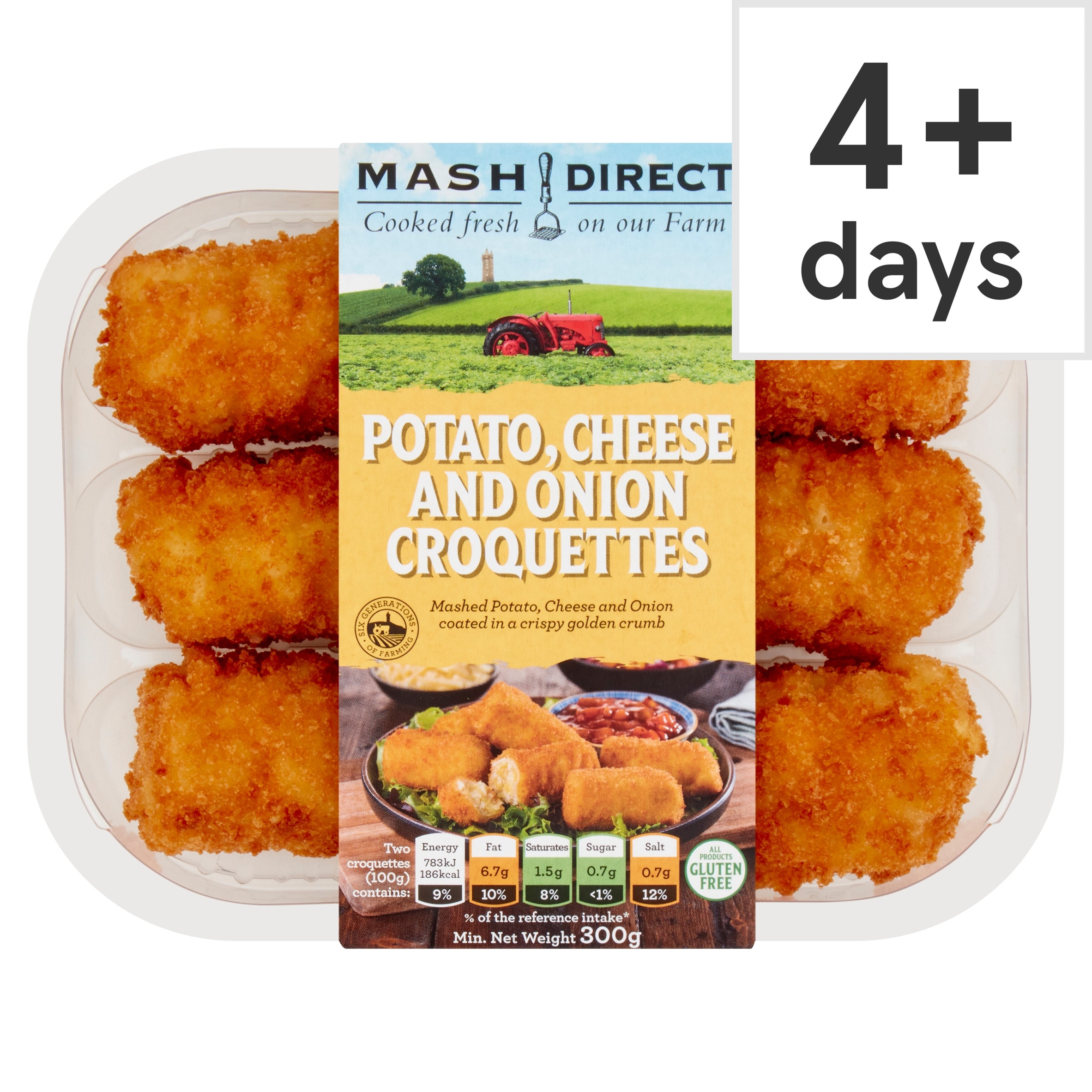 Mash Direct Potato Cheese & Onion Croquettes
