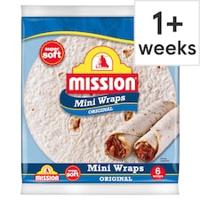 Mission Mini Original Tortilla Wraps 6 Pack