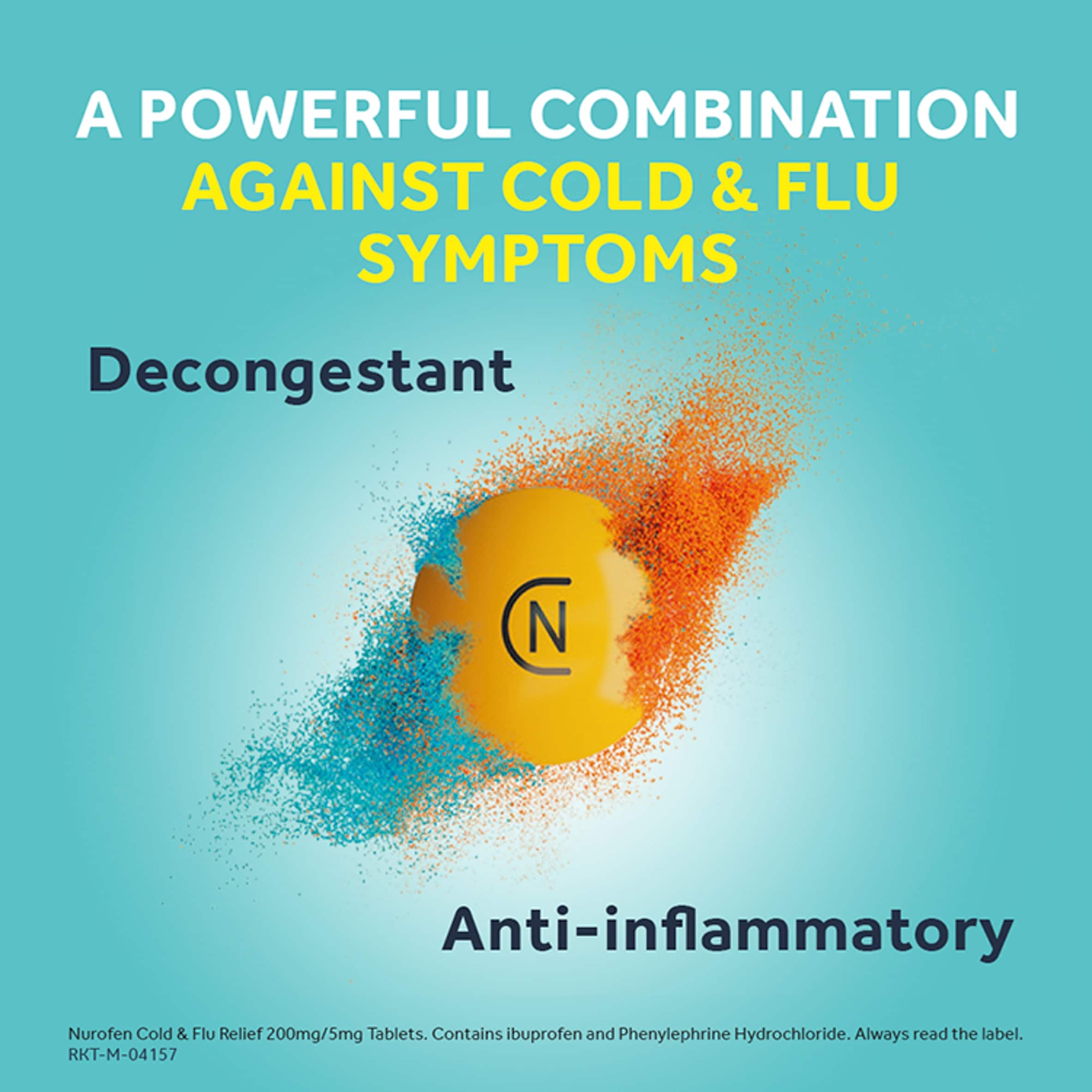 Nurofen Cold & Flu Relief Tablets - Ibuprofen, Phenylephrine Hydrochloride 16s thumbnail 5