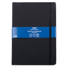 Tesco Black Soft Touch Notebook 192 Pages