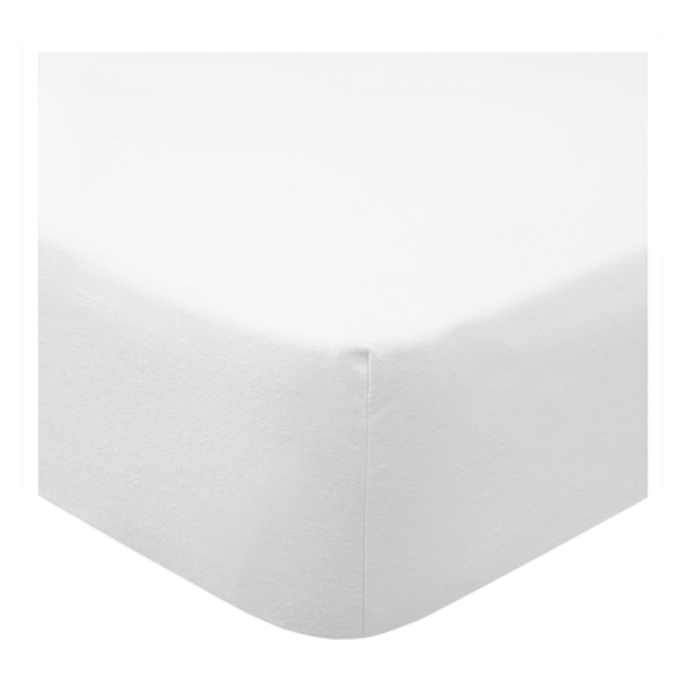 F&F Home Bedding Basics Fitted Sheet White Double