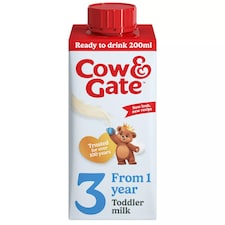 Cow & Gate 3 Toddler Milk Formula Liquid Ready to Feed 1-3 Years 200ml