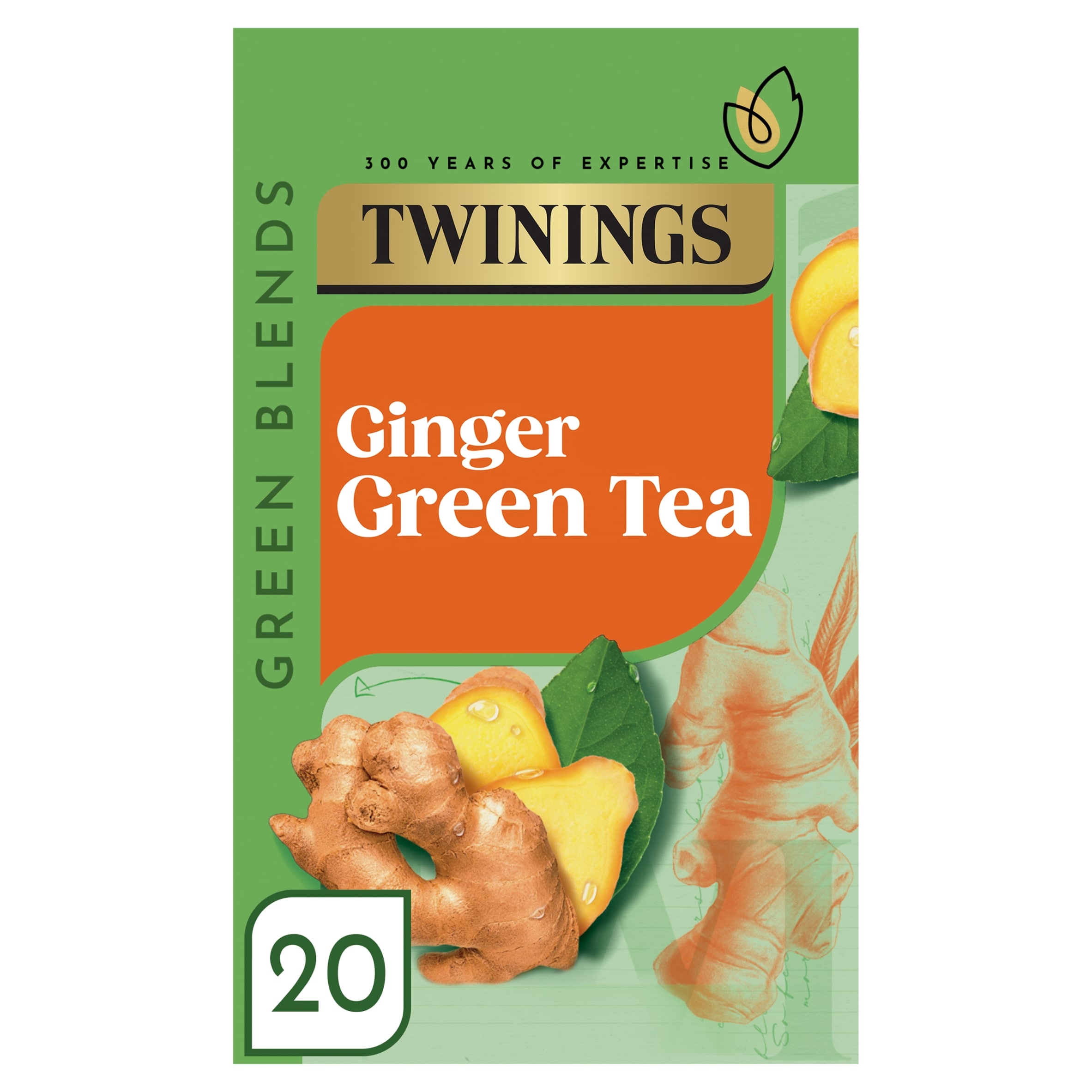 Twinings Ginger Green Tea 20 Pack 40g