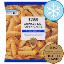 TESCO CRINKLE CUT CHIPS 1.5KG