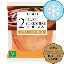 Tesco 2 Giant Yorkshire Puddings 220G