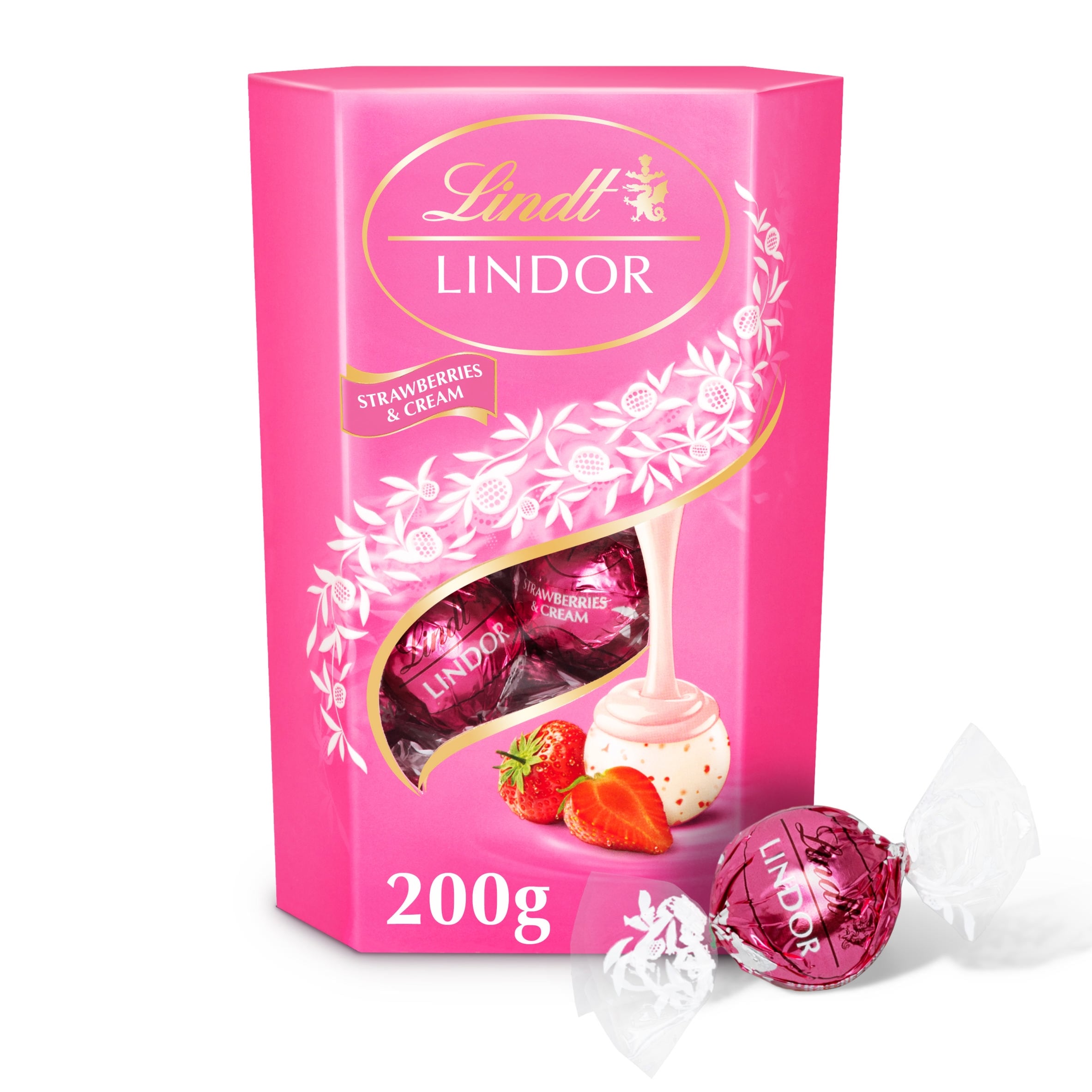 Lindt Lindor Strawberries & Cream Chocolate Truffles