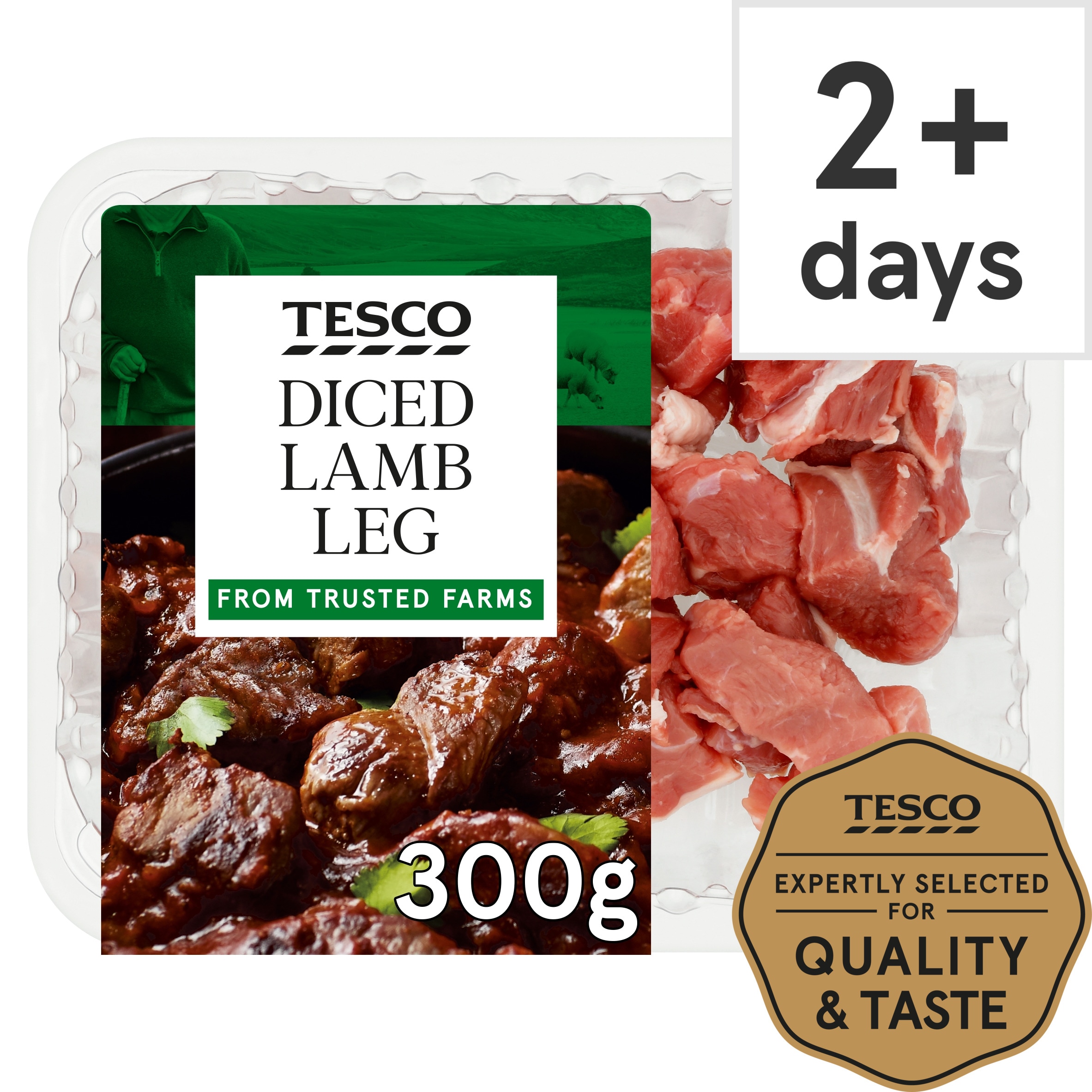 Tesco Lamb Diced Leg 300G