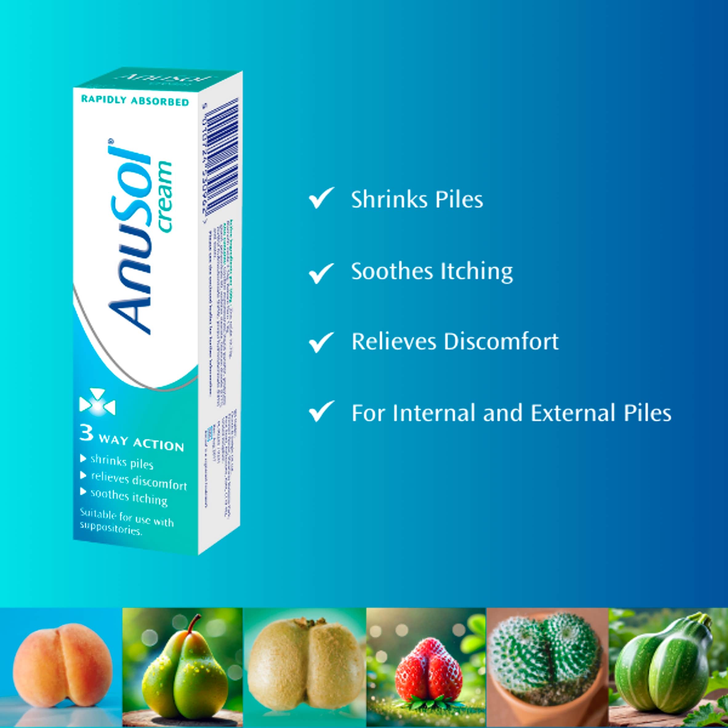 AnuSol Piles Treatment Cream 43g thumbnail 2