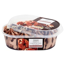 Tesco Triple Chocolate Ice Cream 900Ml thumbnail 2