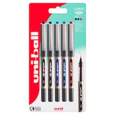 Uniball 157 Eye Rollerball Asstd 5 Pack