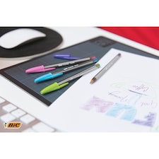 BIC Cristal Pens Fun 10 Pack thumbnail 2