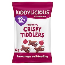 Kiddylicious Crispy Tiddlers - Raspberry 12g