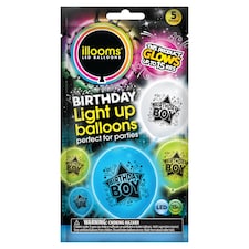 Illoom Birthday Boy Balloons 5 Pack