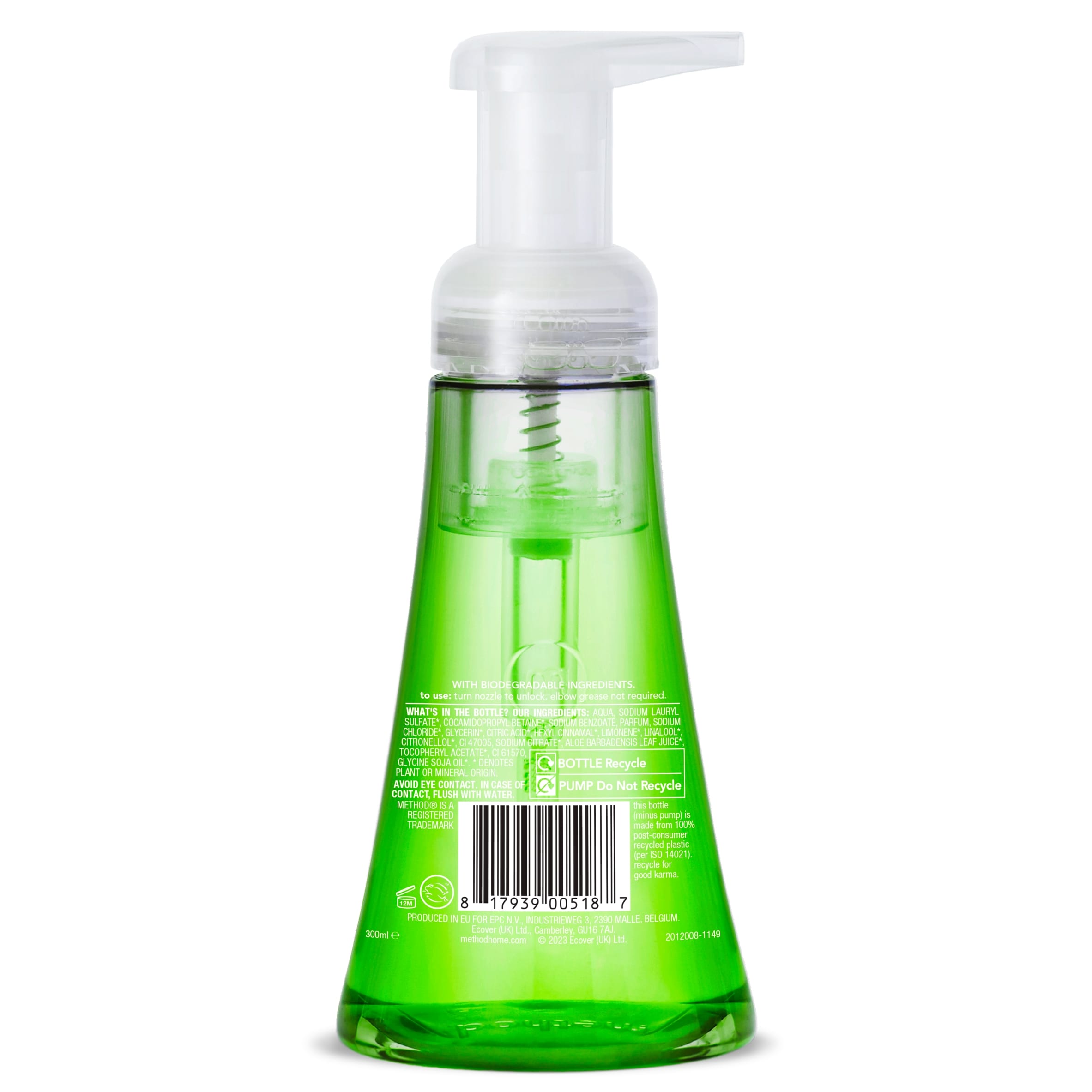 Method Foaming Handwash Green Tea 300Ml thumbnail 2