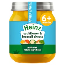 Heinz Cauliflower & Broccoli Cheese Baby Food Jar 120g