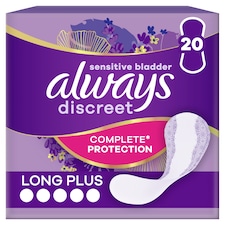 Always Discreet Incontinence Liners Plus 20 Pack