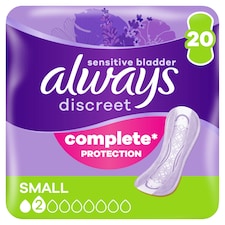 Always Discreet Small Incontinence Pads 20 Pack