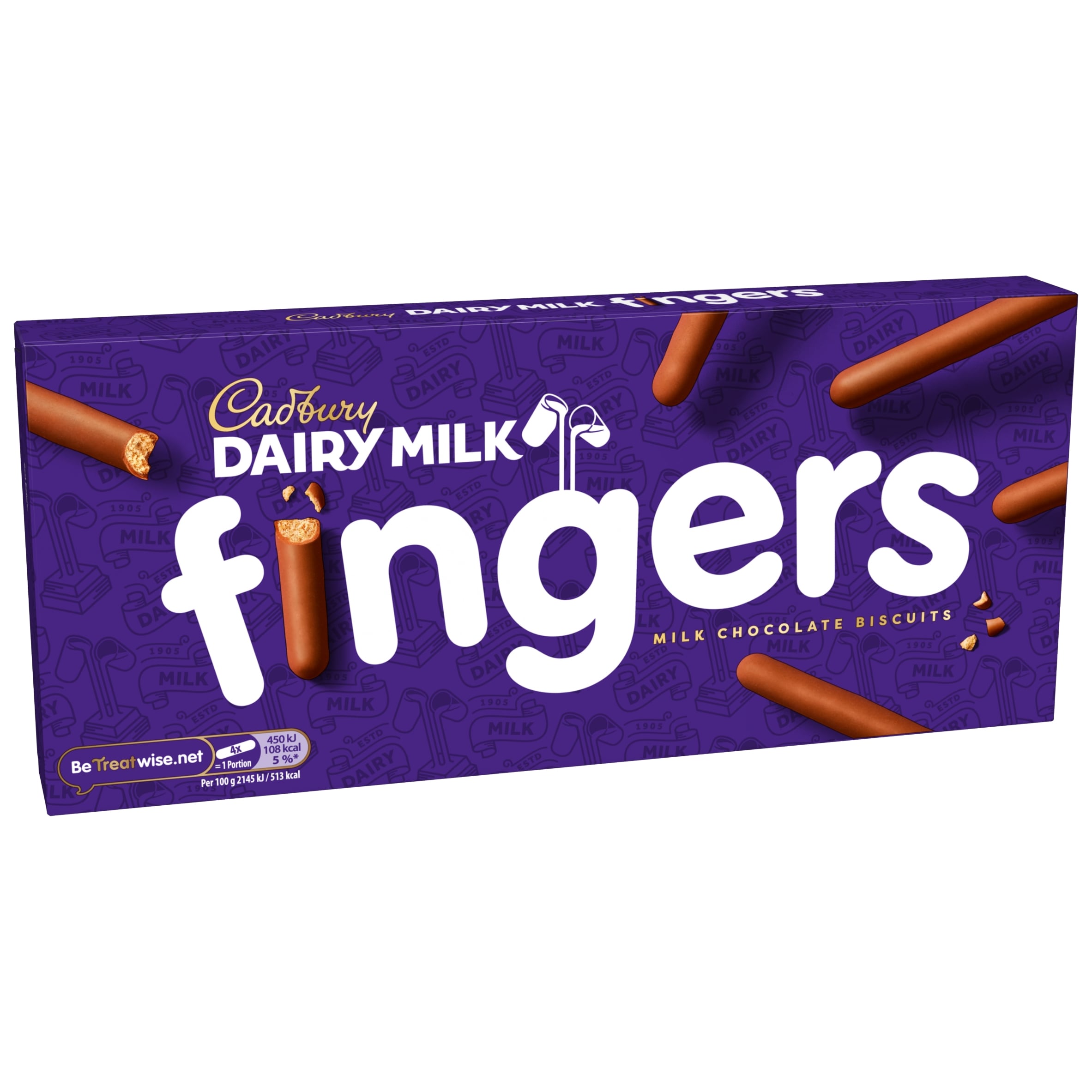 Cadbury Dairy Milk Chocolate Fingers Biscuits 114g thumbnail 4