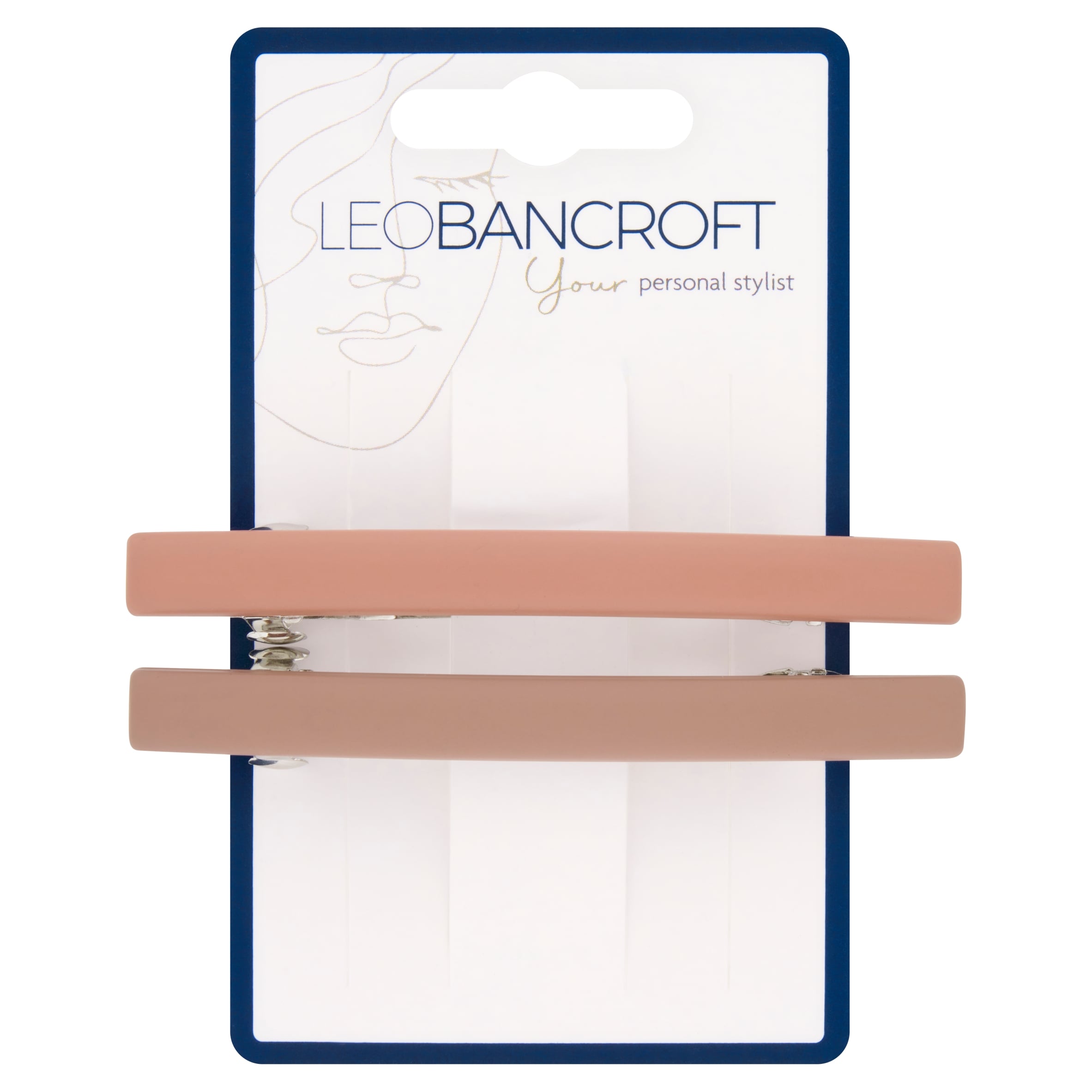 Leo Bancroft Small Barrette Black Tort. 2 Pack