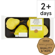 Tesco Ready To Eat Seasonal Pears 4Pack 550G