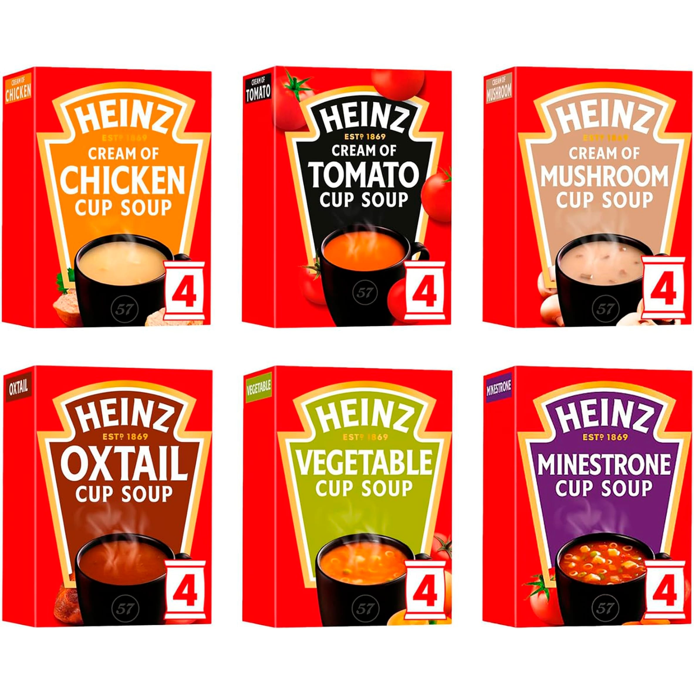 Heinz Cream Of Tomato Cup Soup 4 Pack 88G thumbnail 3