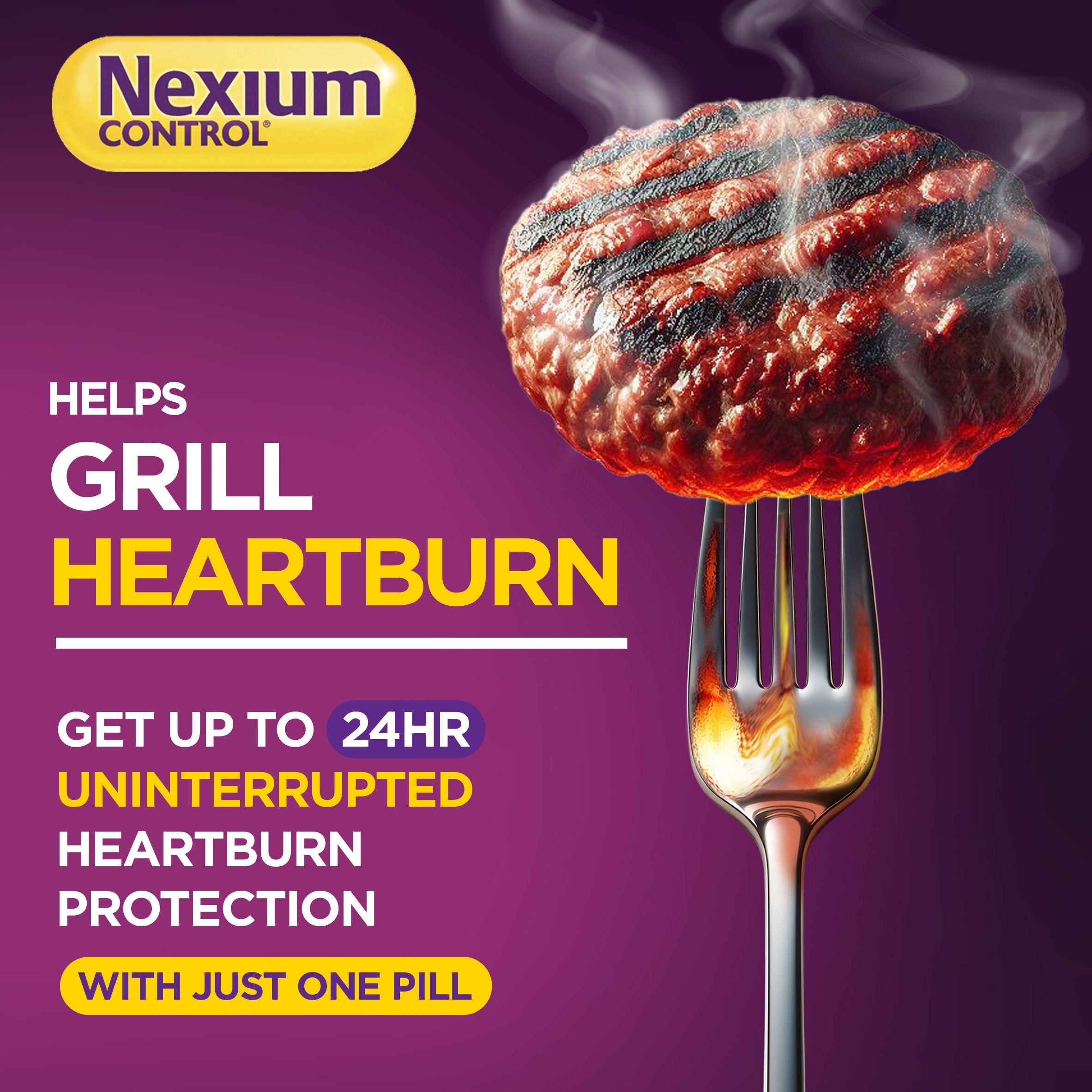 Nexium Control Heartburn & Indigestion Tablets 7s thumbnail 2