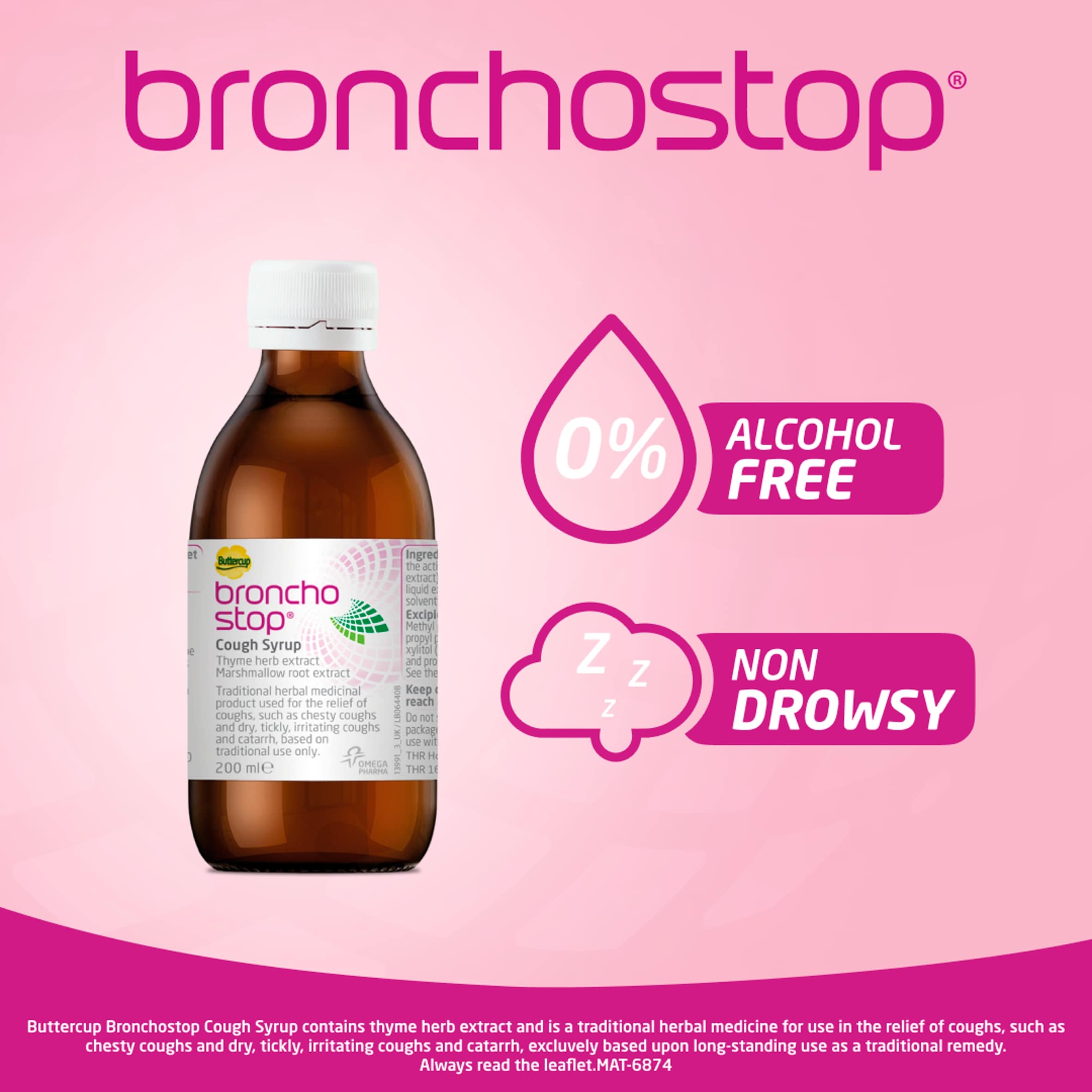 Buttercup Bronchostop Cough Relief Syrup 120ml thumbnail 4