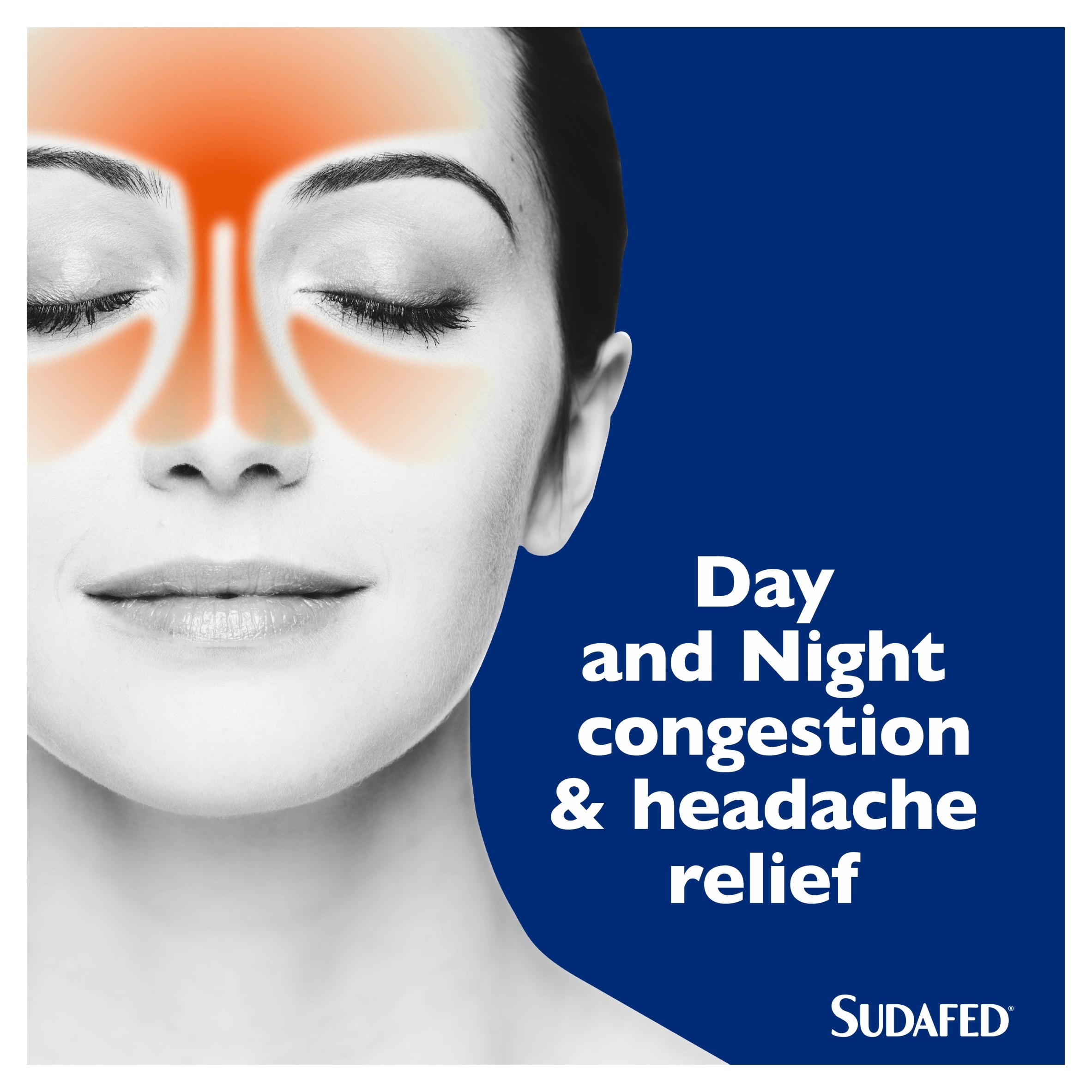 Sudafed Congestion Headache Relief Capsules, Day & Night 16s thumbnail 2