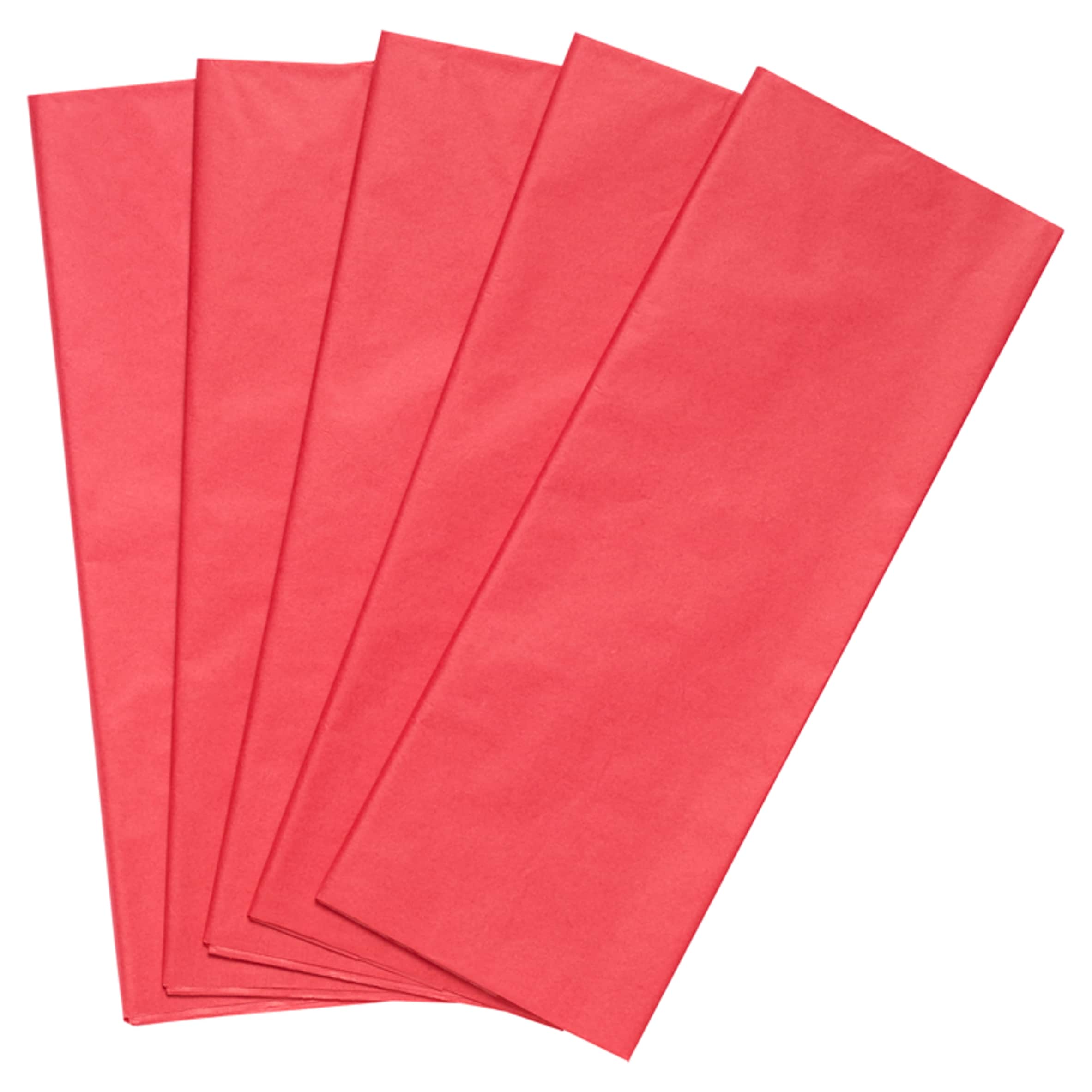 Tesco Red Tissue 5 Sheets