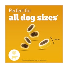 Pedigree Tasty Minis Adult Dog Treats Beef & Cheese 140g thumbnail 3