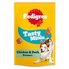 Pedigree Tasty Minis Adult Dog Treat Cubes Chicken & Duck 130g