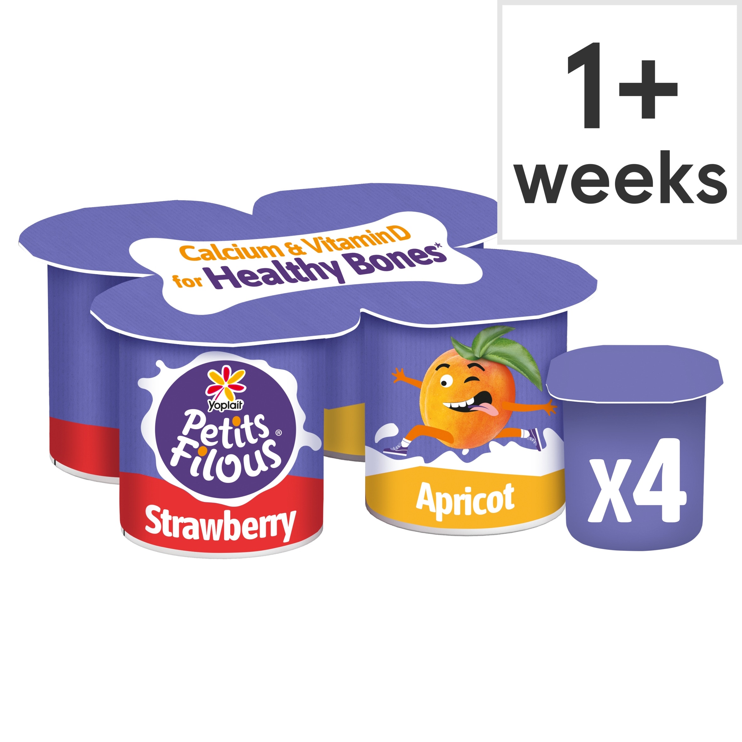 Petits Filous Kids Strawberry & Apricot Yoghurt Pots