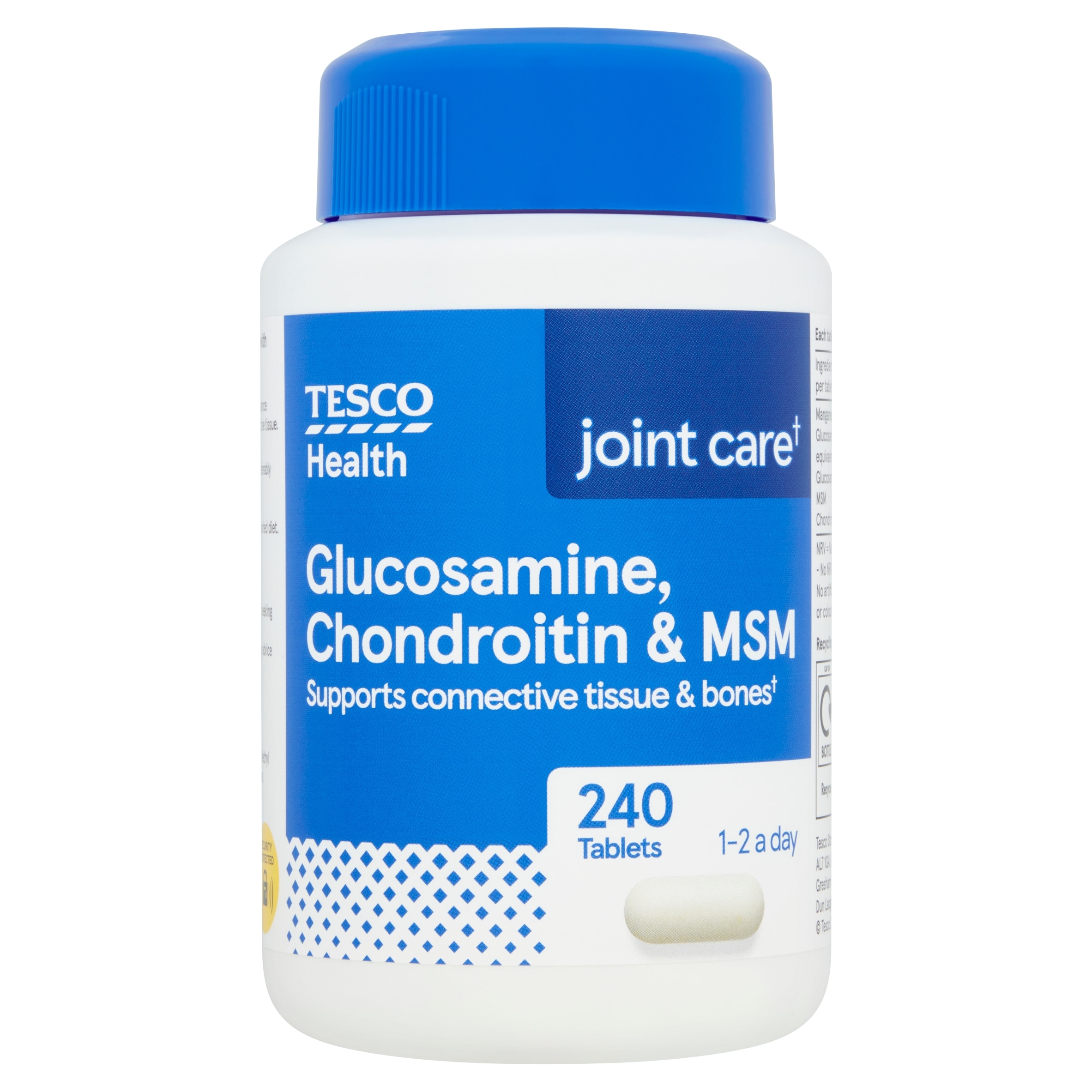 Tesco Health Joint Care Tablets with Glucosamine, Chondroitin & MSM - 240s