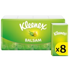 Kleenex Balsam Tissues Pocket Pack x8 9 Sheets