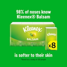 Kleenex Balsam Tissues Pocket Pack x8 9 Sheets thumbnail 3