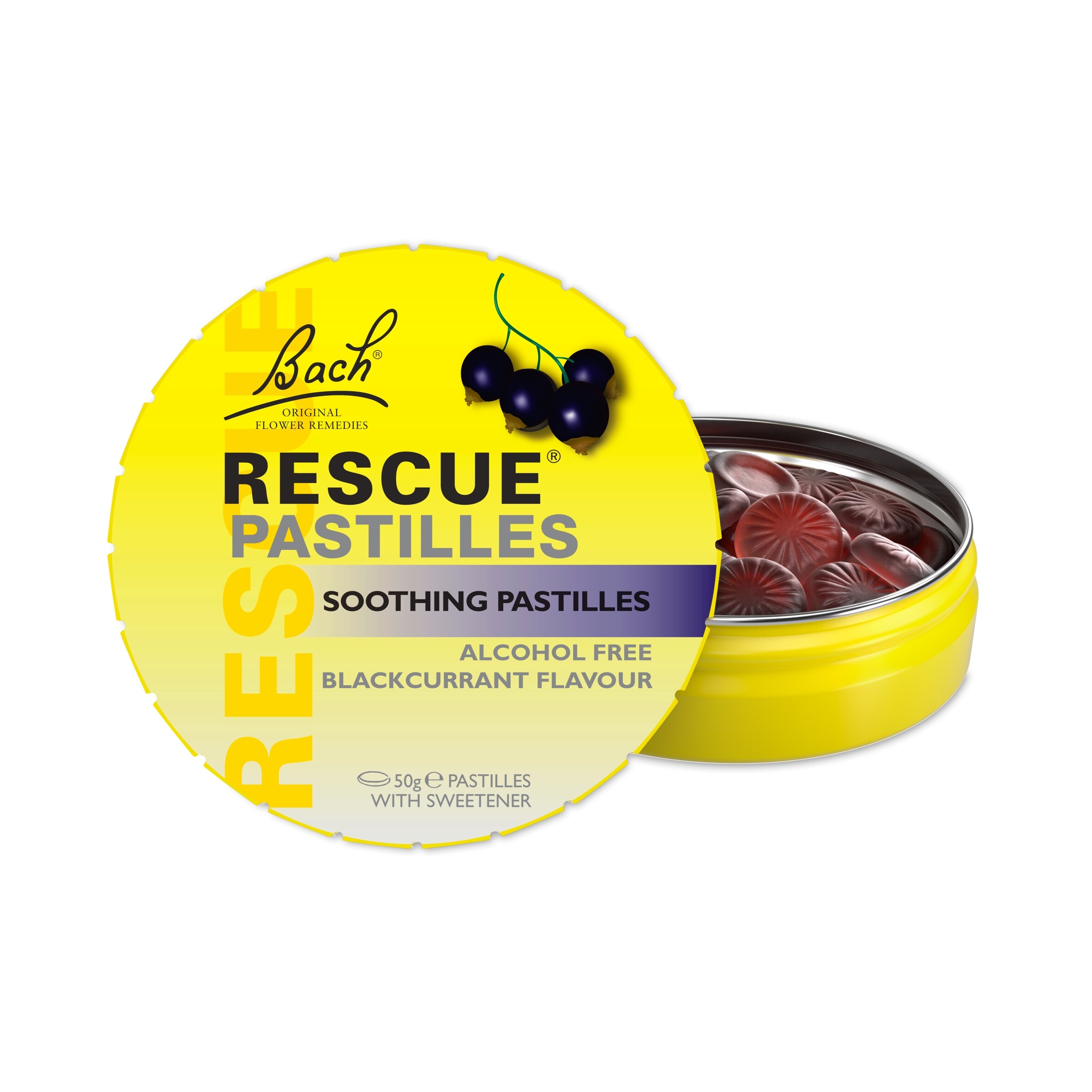 Bach Rescue Soothing Blackcurrant Pastilles 50g thumbnail 2