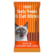 Tesco Cat Sticks - Rich in Chicken and Liver 30g