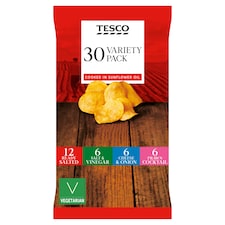 Tesco Variety Crisps 30X25g