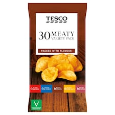 Tesco Meaty Variety Crisps 30X25g