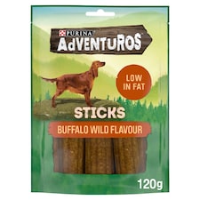 Adventuros Sticks Dog Treats Buffalo Flavour 120g