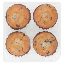 Tesco Blueberry Muffins 4 Pack thumbnail 2