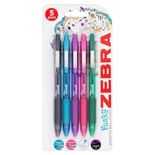 Zebra Zgrip Rt Ball Pens Asstd 5 Pack
