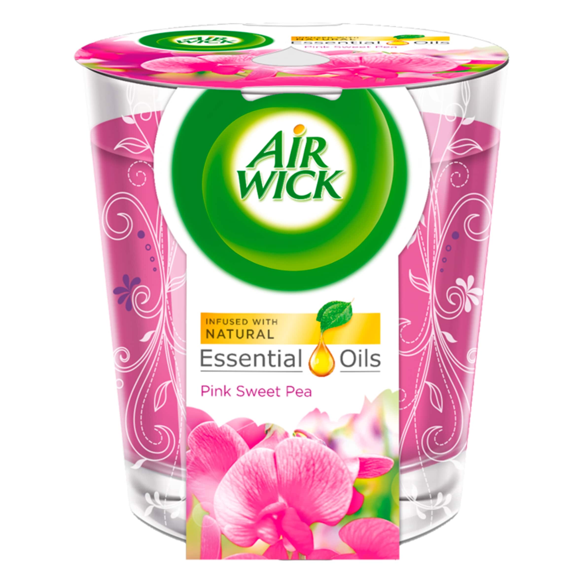 Airwick Base Pink Sweet Pea Candle thumbnail 2