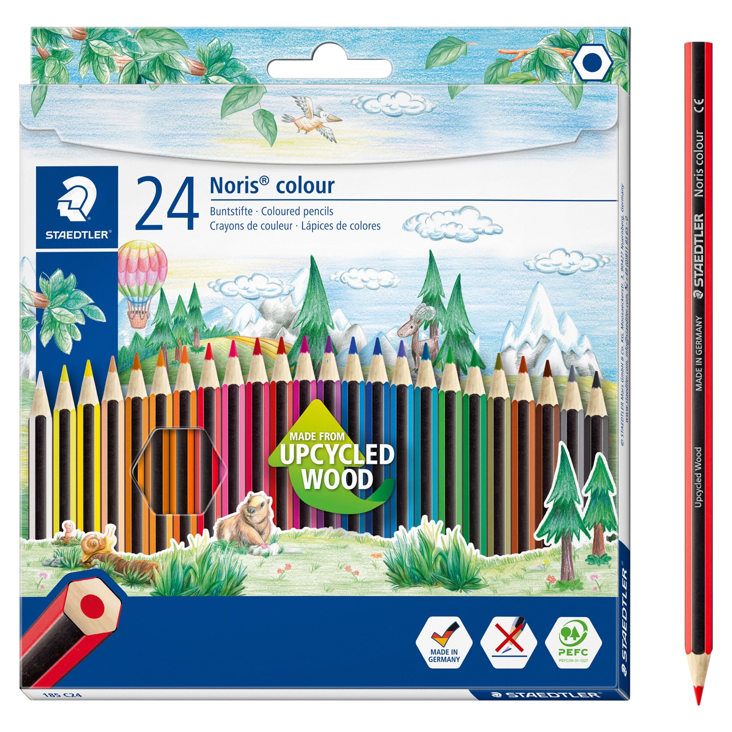 Staedtler Noris Stationery Colouring Pencils 24 Pack thumbnail 2
