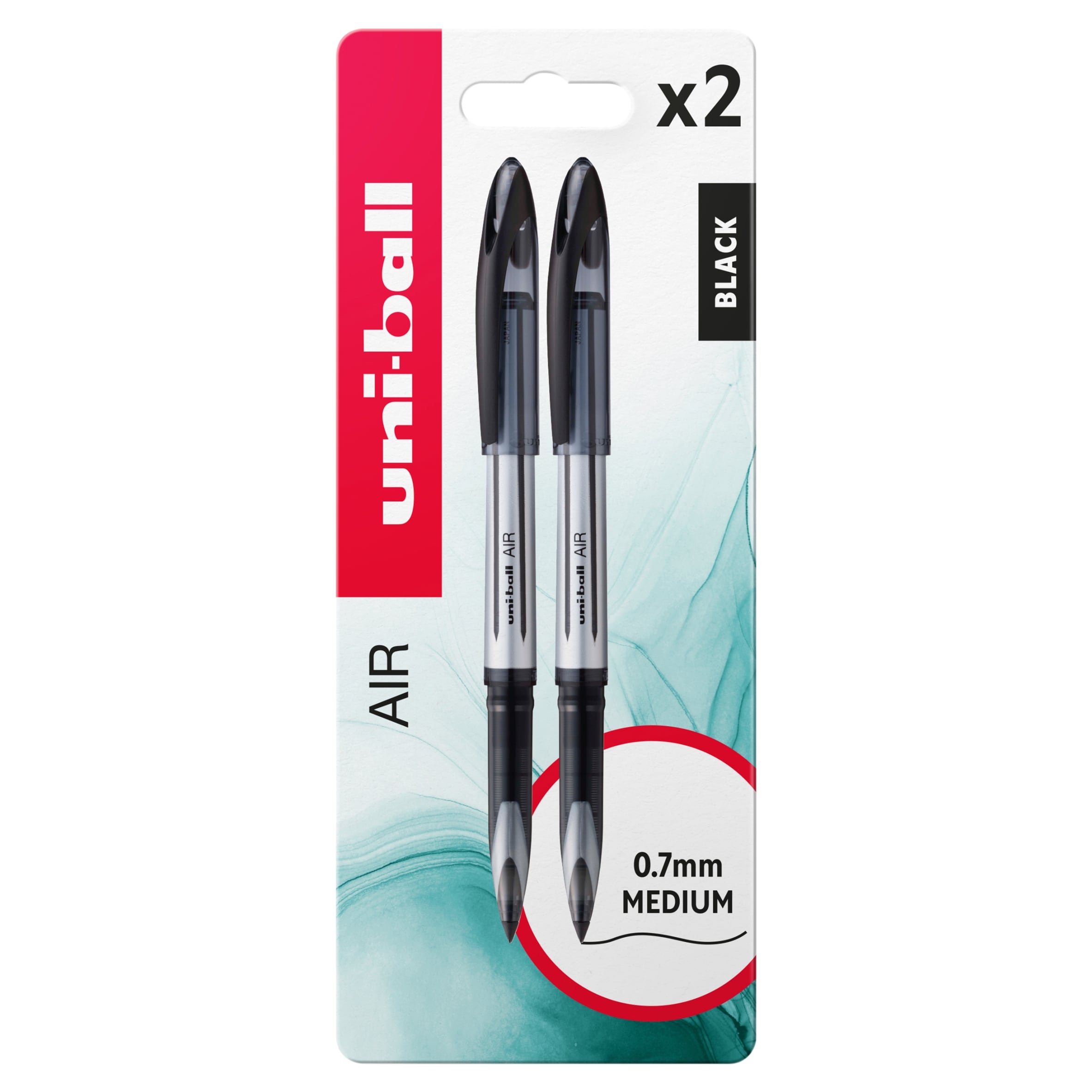 Uniball Air Liquid Ink Black 2 Pack