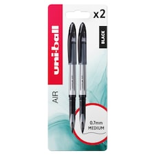 Uniball Air Liquid Ink Black 2 Pack