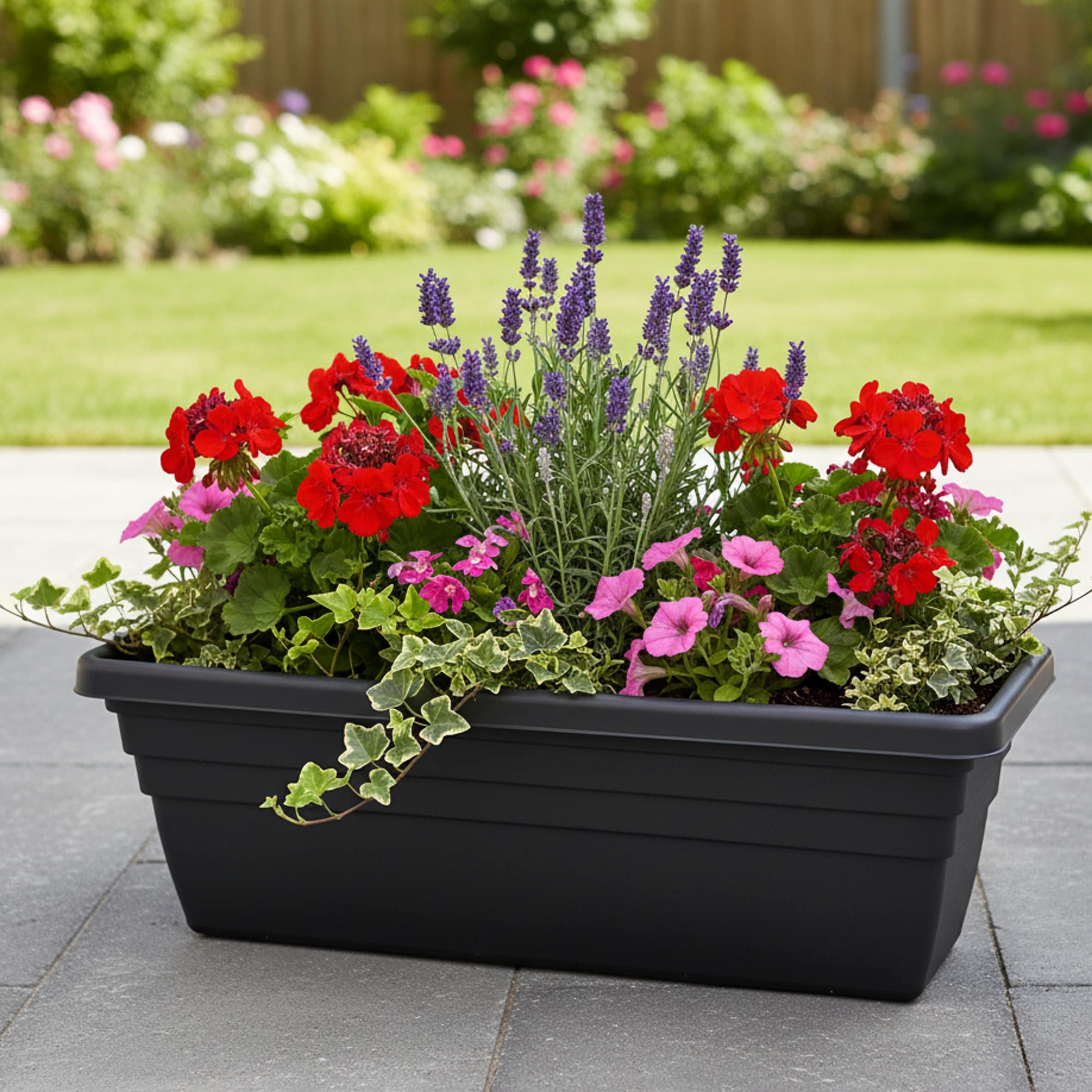 Strata 50Cm Trough - Black thumbnail 2