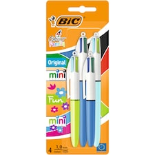 BIC Stationery 4 Colours Ballpoint Pens Family Assorted 4 Pack