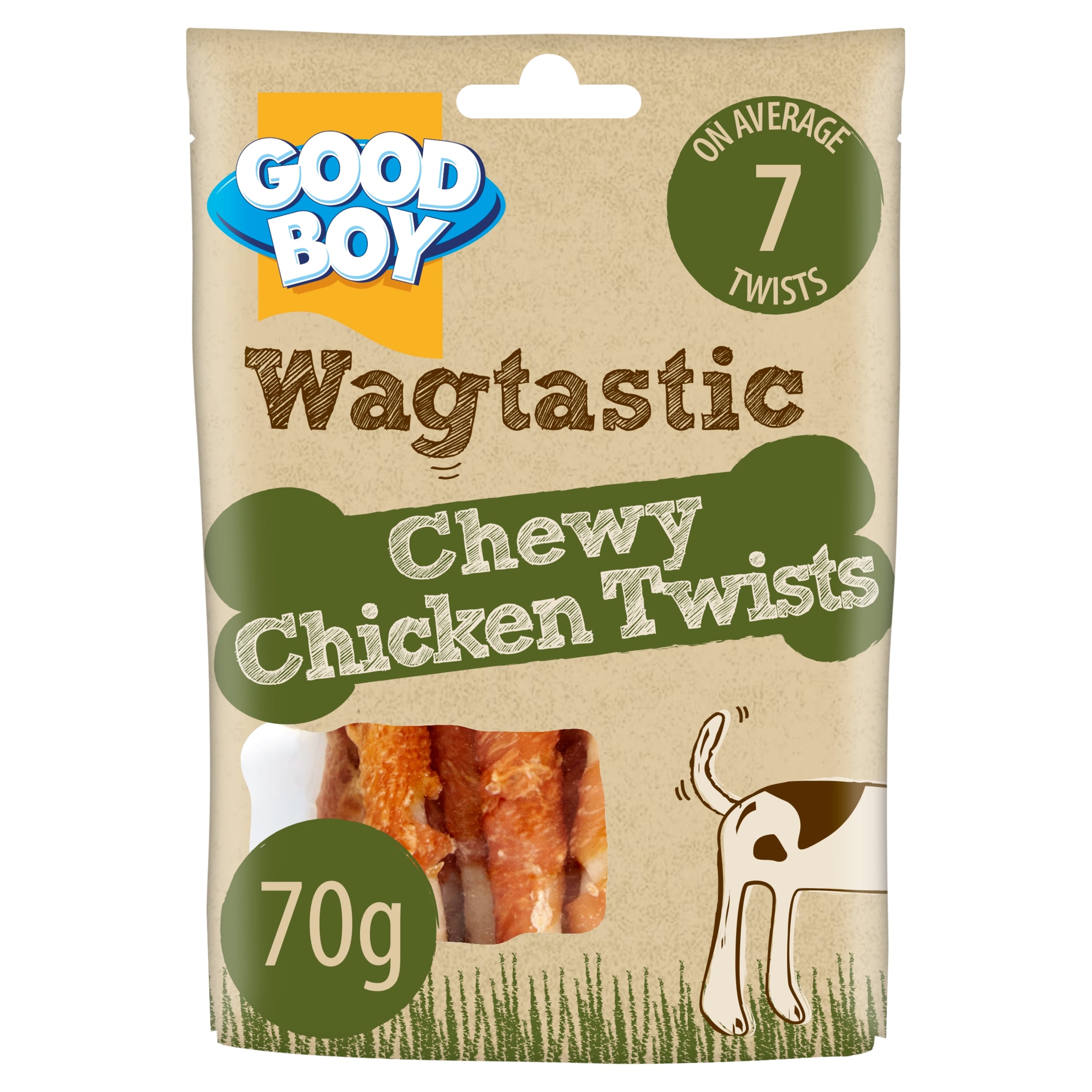 Good Boy Wagtastic Dog Treats Chicken Twists 70g