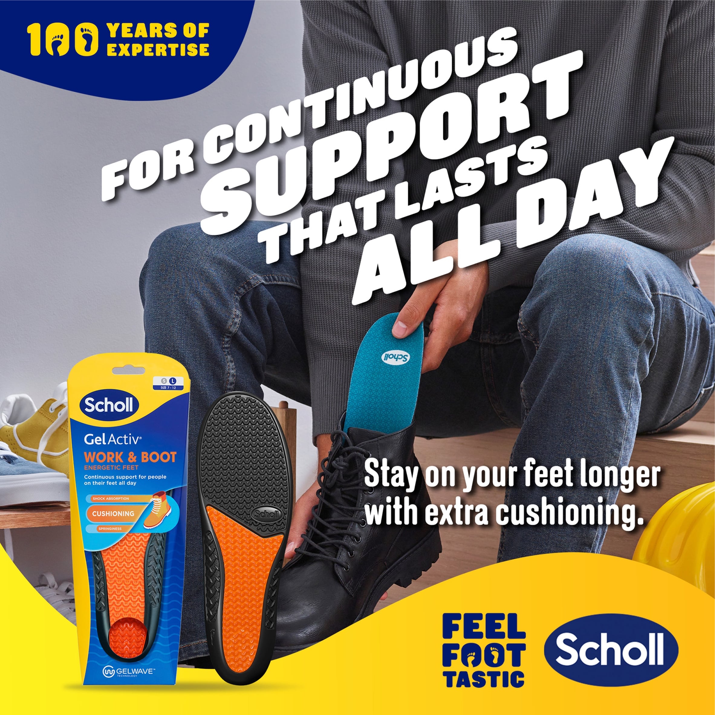 Scholl Gelactiv Insole Work - Men thumbnail 2